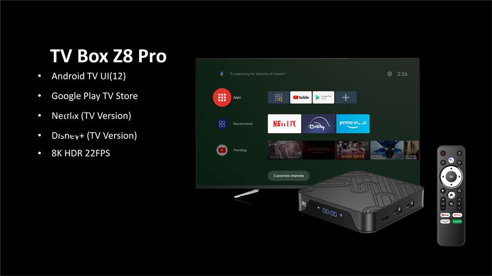 Experience Ultra HD with Z8 pro Allwinner H618 streaming player