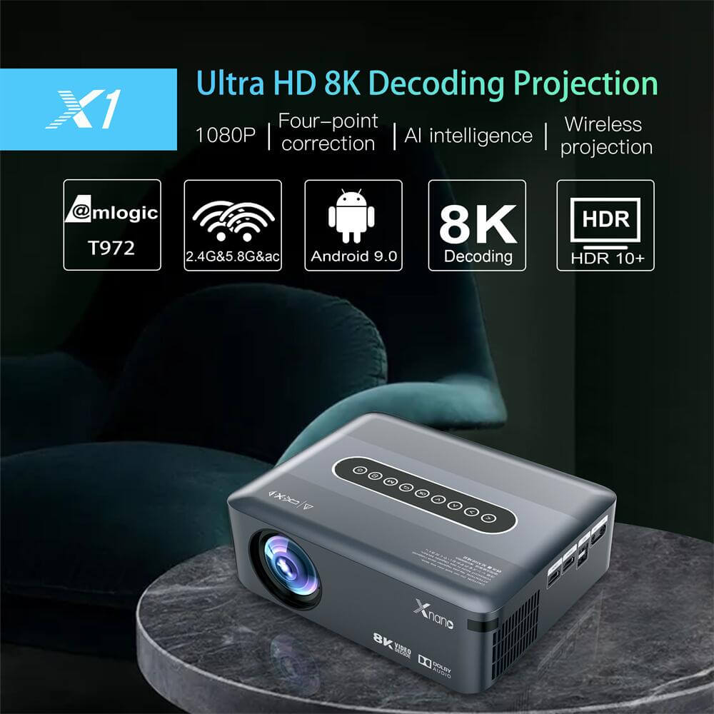 Coming Soon: X1 Amlogic T972 android Projector - Be the First to Know!